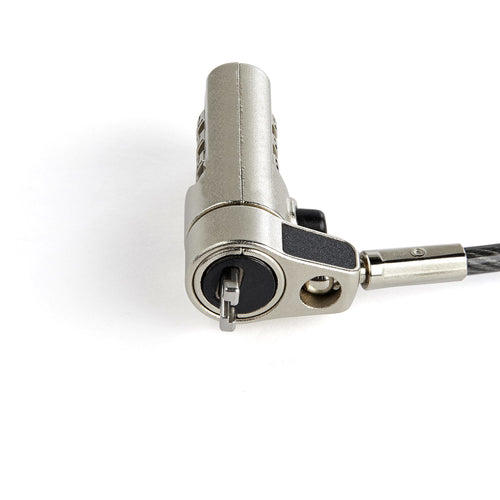 StarTech.com 6.5' (2m) Laptop Cable Lock - Nano Slot Compatible 4 Digit Combination Security Cable Lock - Serialized Anti-Theft Vinyl Coated Steel Cable Lock for Nano Slot Computer/Device StarTech.com 6.5' (2m) Laptop Cable Lock - Nano Slot Compatible 4 Digit Combination Security Cable Lock - Serialized Anti-Theft Vinyl Coated Steel Cable Lock for Nano Slot Computer/Device